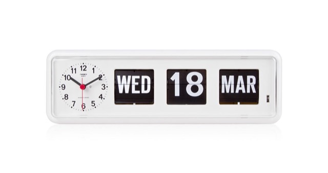 TWEMCO BQ-38 flip clock 小型萬年曆翻頁鐘 — genuine, in stock in Hong Kong