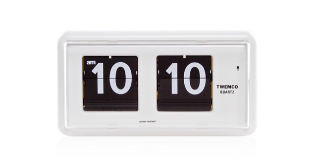 TWEMCO QT-30 flip clock 經典方形翻頁鐘 — genuine, in stock in Hong Kong
